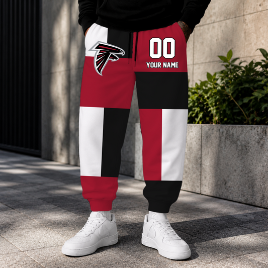 VIRAL EDITION - NEW CUSTOMIZED NFL18 ATF ATLANTA FALCONS SWEATPANTS