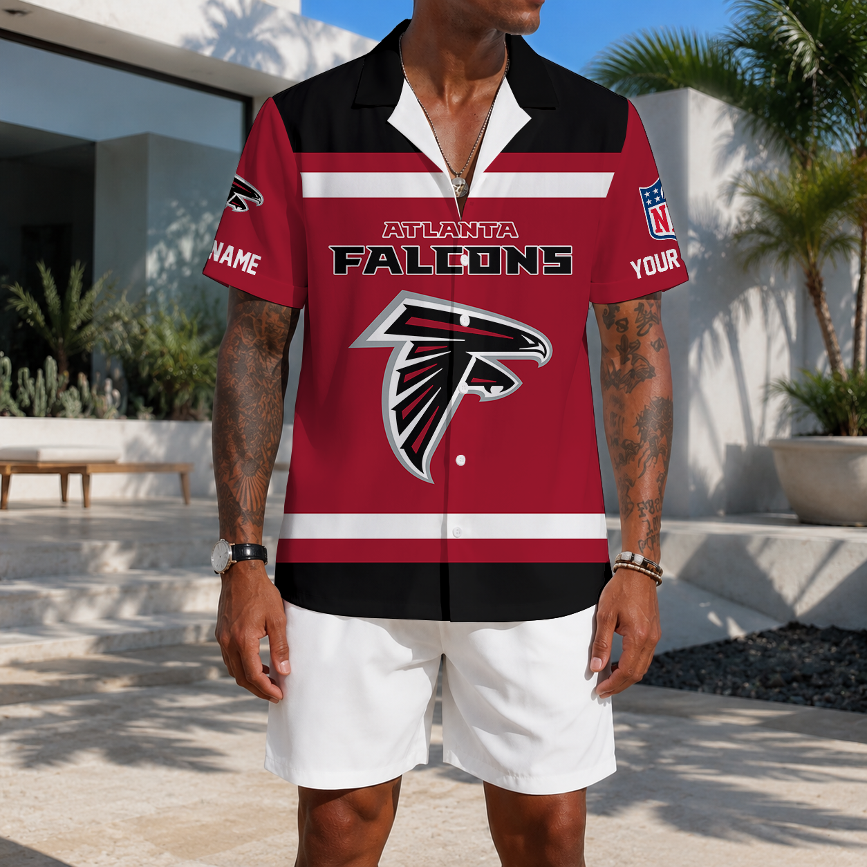 FLASH SALE - NEW CUSTOMIZED NFL18 ATF ATLANTA FALCONS UNISEX HAWAIIAN SHIRT