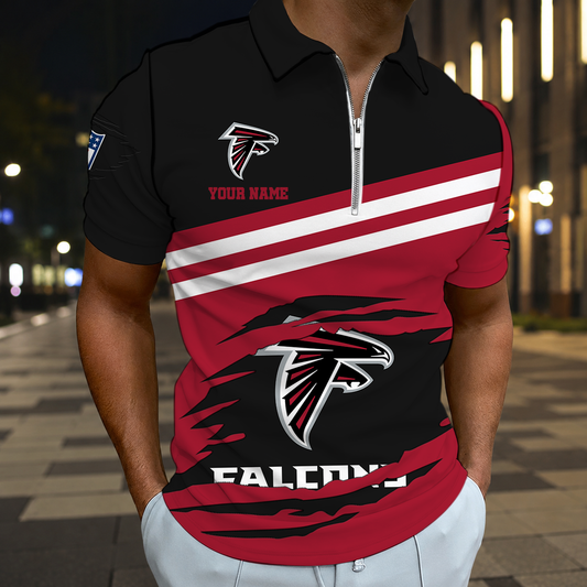 FINAL SALE - NEW CUSTOMIZED NFL18 ATF ATLANTA FALCONS T-SHIRT, POLO SHIRT, ZIP POLO SHIRT, SWEATSHIRT, HOODIE & ZIP HOODIE