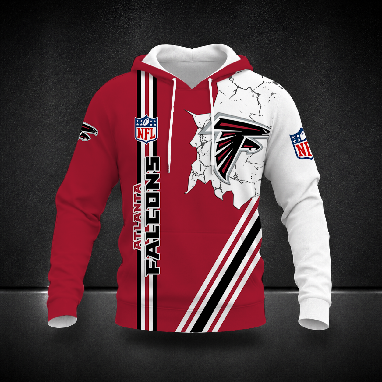 FINAL SALE- NEW CUSTOMIZED NFL18 ATF ATLANTA FALCONS T-SHIRT, POLO SHIRT, ZIP POLO SHIRT, SWEATSHIRT, HOODIE & ZIP HOODIE
