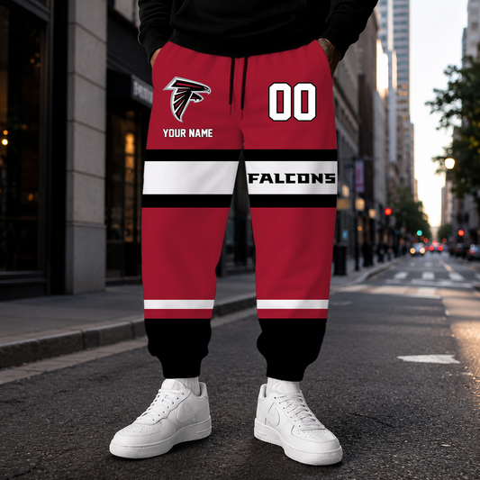 EXCLUSIVE EDITION - NEW CUSTOMIZED NFL18 ATF ATLANTA FALCONS SWEATPANTS