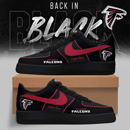 FINAL SALE - NEW CUSTOMIZED NFL18 ATF ATLANTA FALCONS AF1 SNEAKERS