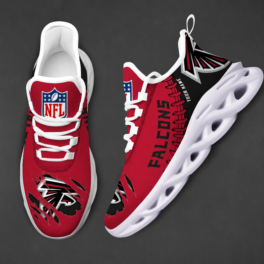 FINAL SALE - NEW CUSTOMIZED NFL18 ATF ATLANTA FALCONS UNISEX MAX SOUL SHOES