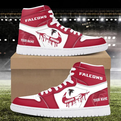 EXCLUSIVE EDITION - NEW CUSTOMIZED NFL18 ATF ATLANTA FALCONS AIR JORDAN SNEAKERS