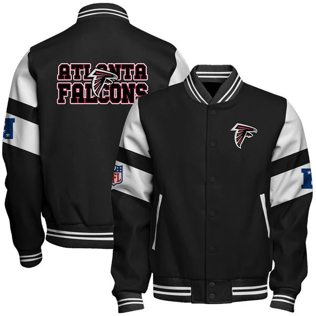 VIRAL EDITION - NEW CUSTOMIZED NFL18 ATF ATLANTA FALCONS SATIN VARSITY & BASEBALL JACKET