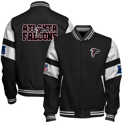 VIRAL EDITION - NEW CUSTOMIZED NFL18 ATF ATLANTA FALCONS SATIN VARSITY & BASEBALL JACKET