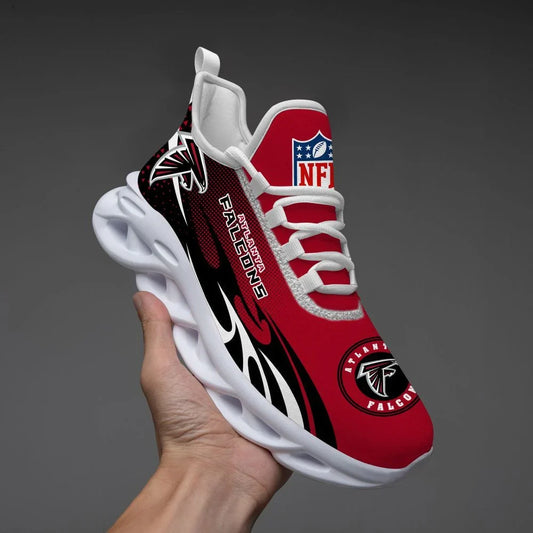 VIRAL EDITION - NEW CUSTOMIZED NFL18 ATF ATLANTA FALCONS UNISEX MAX SOUL SHOES