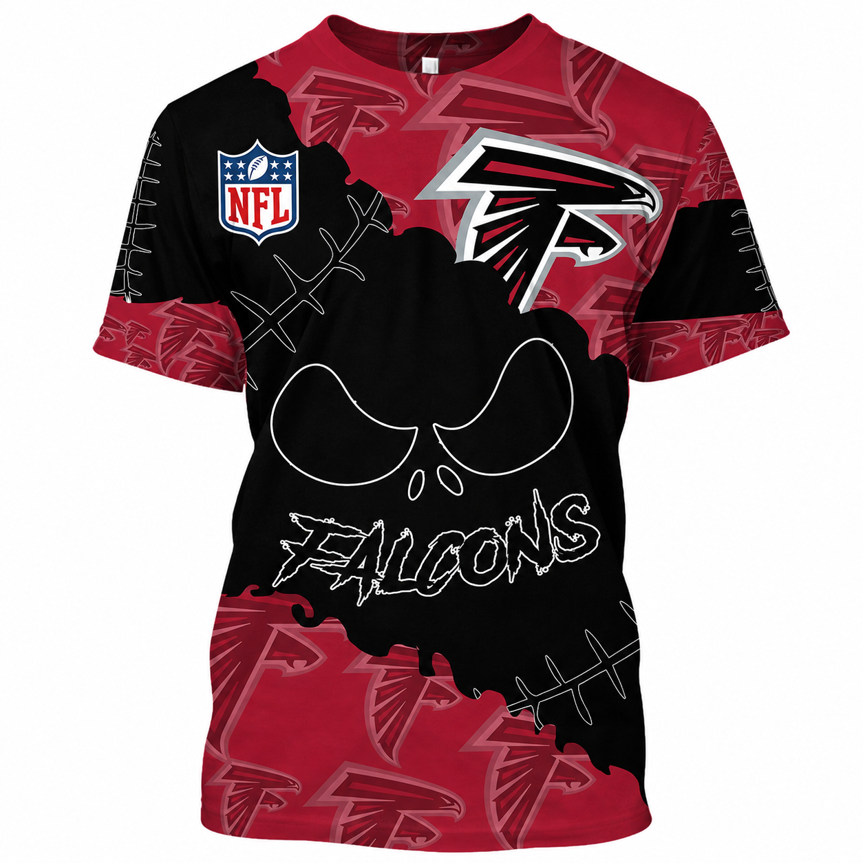 SPECIAL EDITION - NEW CUSTOMIZED NFL18 ATF ATLANTA FALCONS HALLOWEEN SKULL APPAREL FOR FANS