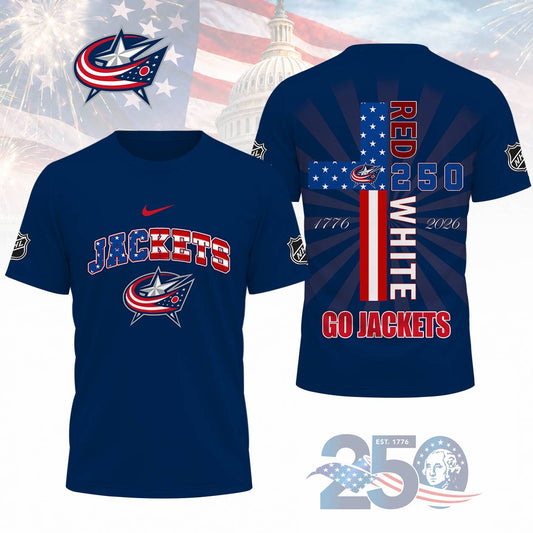 FINAL SALE - NEW CUSTOMIZED NHL18 CBJ COLUMBUS BLUE JACKETS T-SHIRT, POLO SHIRT, ZIP POLO SHIRT, SWEATSHIRT, HOODIE & ZIP HOODIE