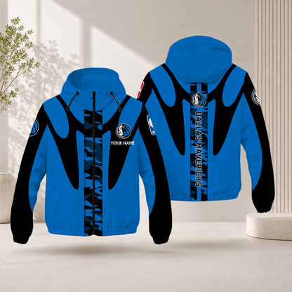 FINAL SALE - NEW CUSTOMIZED NBA18 DMA DALLAS MAVERICKS WINDBREAKER JACKET