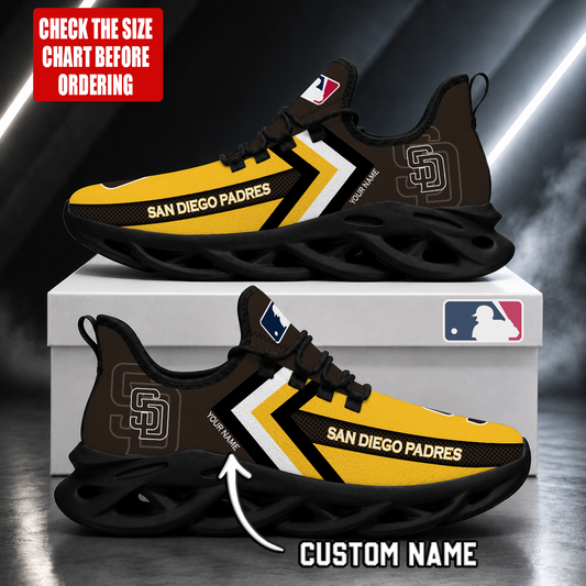 FINAL SALE - NEW CUSTOMIZED MLB18 SDP SAN DIEGO PADRES MAX SOUL SHOES