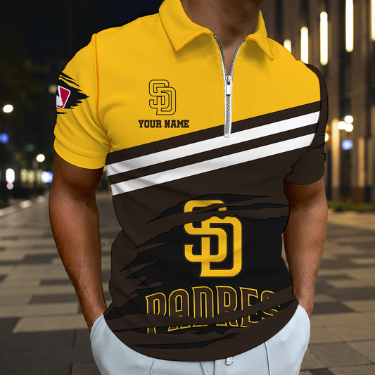 HOT DEAL - NEW CUSTOMIZED MLB18 SDP SAN DIEGO PADRES T-SHIRT, POLO SHIRT, ZIP POLO SHIRT, SWEATSHIRT, HOODIE & ZIP HOODIE