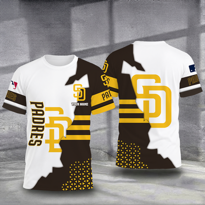 SPECIAL EDITION - NEW CUSTOMIZED MLB18 SDP SAN DIEGO PADRES T-SHIRT, POLO SHIRT, ZIP POLO SHIRT, SWEATSHIRT, HOODIE & ZIP HOODIE