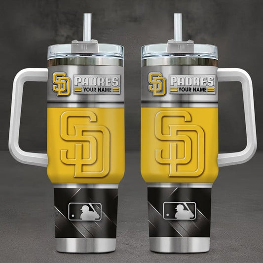 LIMITED EDITION - NEW CUSTOMIZED MLB18 SDP SAN DIEGO PADRES TUMBLER CUP