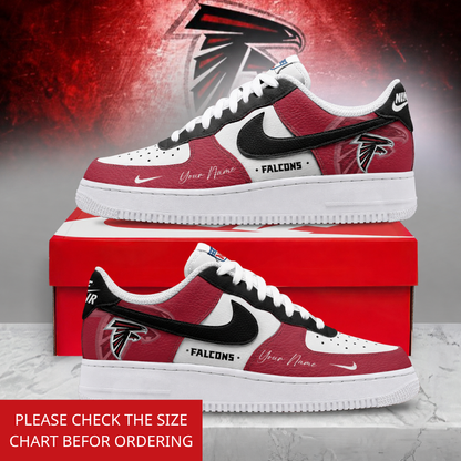 FINAL SALE - NEW CUSTOMIZED NFL18 ATF ATLANTA FALCONS AF1 SHOES