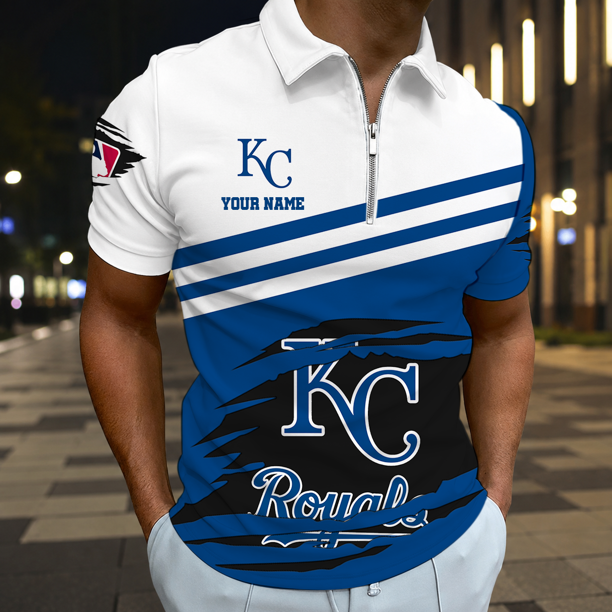 HOT DEAL - NEW CUSTOMIZED MLB19 KCR KANSAS CITY ROYALS T-SHIRT, POLO SHIRT, ZIP POLO SHIRT, SWEATSHIRT, HOODIE & ZIP HOODIE
