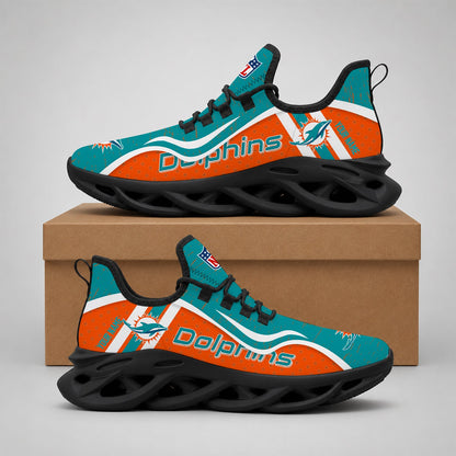 LIMITED EDITION - NEW CUSTOMIZED NFL19 MDP MIAMI DOLPHINS MAX SOUL SHOES