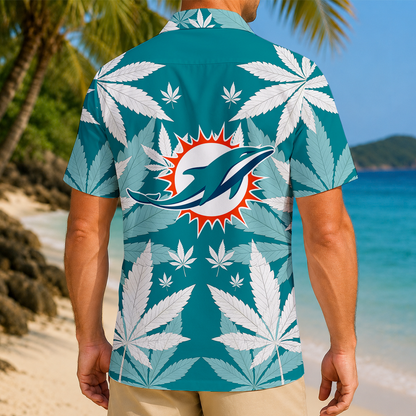 FINAL SALE - NEW CUSTOMIZED NFL19 MDP MIAMI DOLPHINS UNISEX HAWAIIAN SHIRT