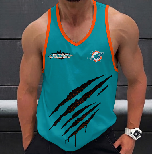 LIMITED EDITION - NEW CUSTOMIZED NFL19 MDP MIAMI DOLPHINS UNISEX TANK TOP