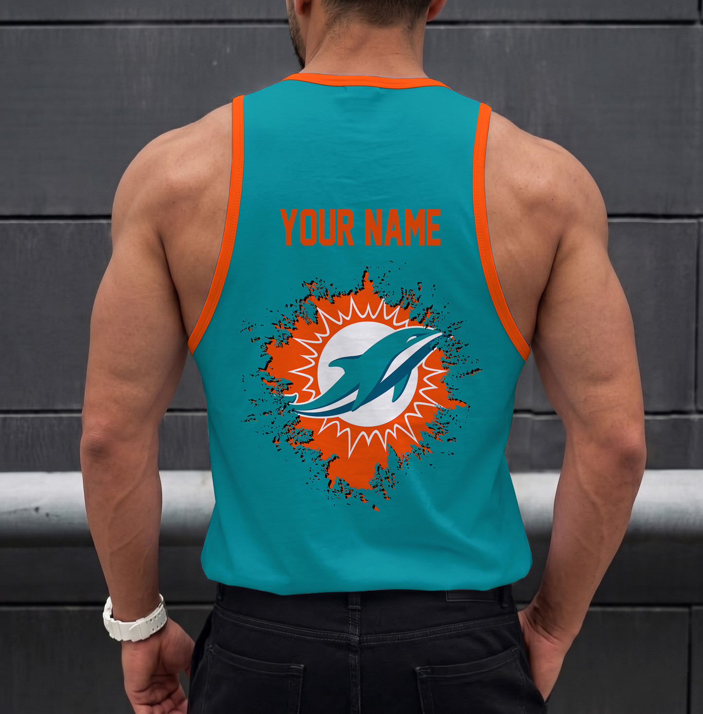 LIMITED EDITION - NEW CUSTOMIZED NFL19 MDP MIAMI DOLPHINS UNISEX TANK TOP