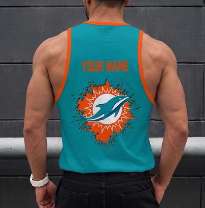 LIMITED EDITION - NEW CUSTOMIZED NFL19 MDP MIAMI DOLPHINS UNISEX TANK TOP