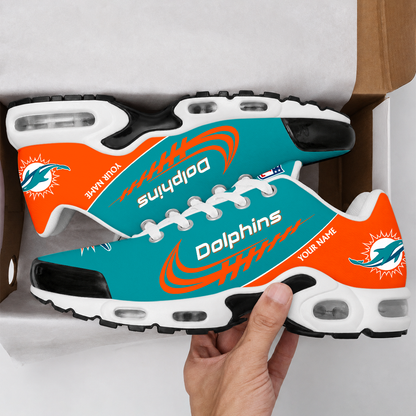 FLASH SALE - NEW CUSTOMIZED NFL19 MDP MIAMI DOLPHINS AIR MAX PLUS SNEAKERS