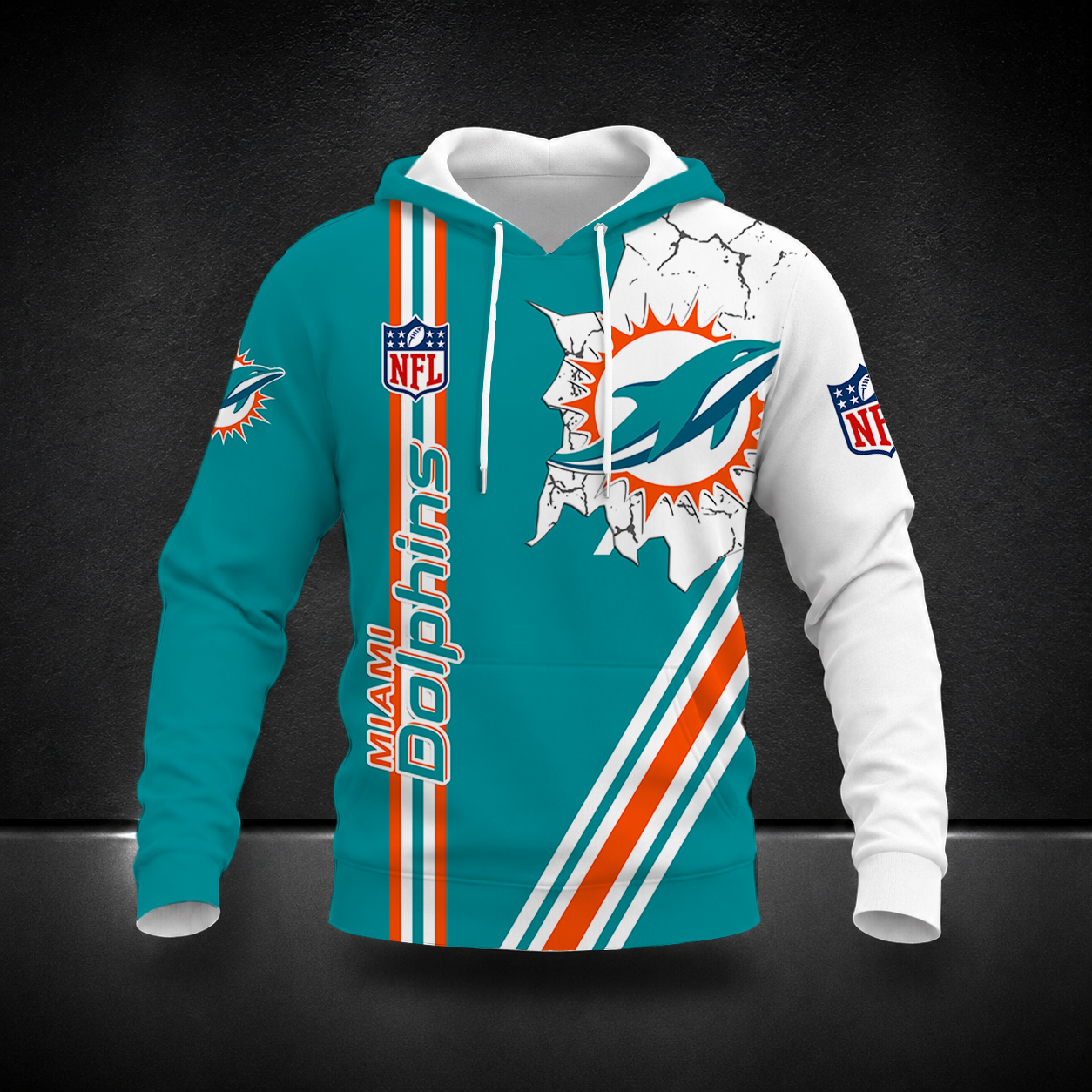 FINAL SALE- NEW CUSTOMIZED NFL19 MDP MIAMI DOLPHINS T-SHIRT, POLO SHIRT, ZIP POLO SHIRT, SWEATSHIRT, HOODIE & ZIP HOODIE