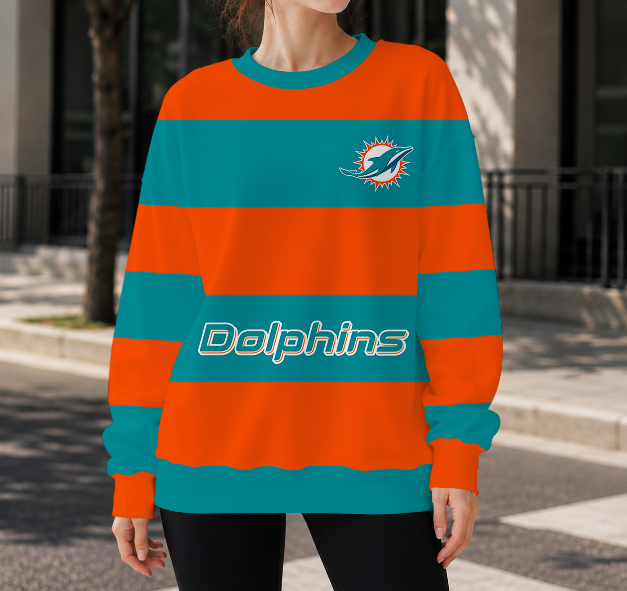 HOT DEAL- NEW CUSTOMIZED NFL19 MDP MIAMI DOLPHINS UNISEX SWEATSHIRT