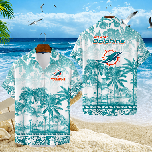 LIMITED EDITION - NEW CUSTOMIZED NFL19 MDP MIAMI DOLPHINS UNISEX HAWAIIAN SHIRT