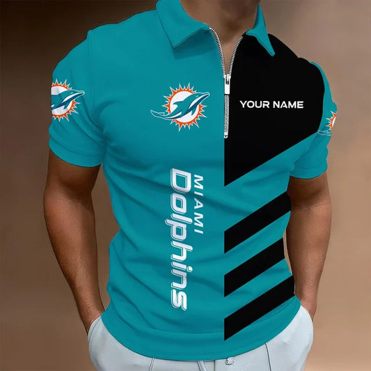 HOT DEAL - NEW CUSTOMIZED NFL19 MDP MIAMI DOLPHINS T-SHIRT, POLO SHIRT, ZIP POLO SHIRT, SWEATSHIRT, HOODIE & ZIP HOODIE