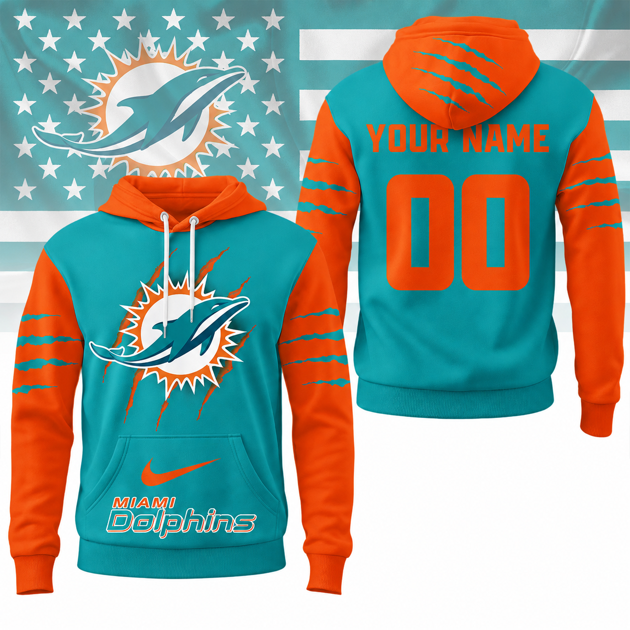 VIRAL EDITION - NEW CUSTOMIZED NFL19 MDP MIAMI DOLPHINS T-SHIRT, POLO SHIRT, ZIP POLO SHIRT, SWEATSHIRT, HOODIE & ZIP HOODIE