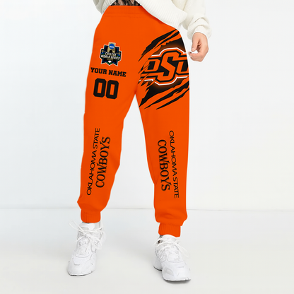 LIMITED DROP - NEW CUSTOMIZED COLLEGE WORLD SERIES NCAA19 OSC OKLAHOMA STATE COWBOYS UNISEX LONG PANTS