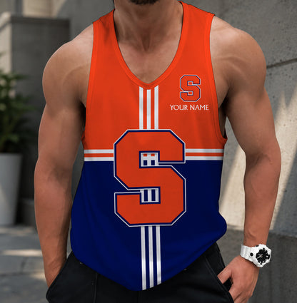 SPECIAL EDTION - NEW CUSTOMIZED NCAA MAM19 SYO SYRACUSE ORANGE STRAPPY UNISEX TANK TOP