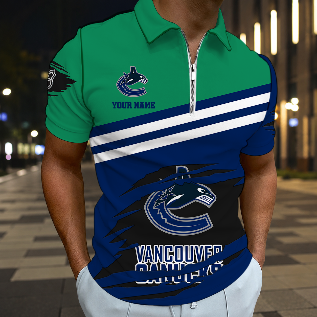 VIRAL EDITION - NEW CUSTOMIZED NHL19 VCC VANCOUVER CANUCKS T-SHIRT, POLO SHIRT, ZIP POLO SHIRT, SWEATSHIRT, HOODIE & ZIP HOODIE