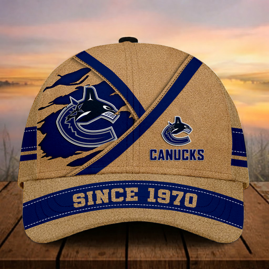 LIMITED EDITION - NEW CUSTOMIZED NHL19 VCC VC CANUCKS CLASSIC CAP
