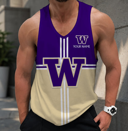 VIRAL EDITION - NEW CUSTOMIZED NCAA FBS19 WSH WASHINGTON HUSKIES UNISEX TANK TOP