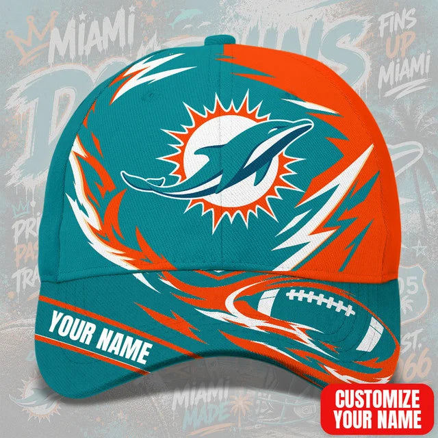 SPECIAL EDITION - NEW CUSTOMIZED NFL19 MDP MIAMI DOLPHINS CLASSIC CAP