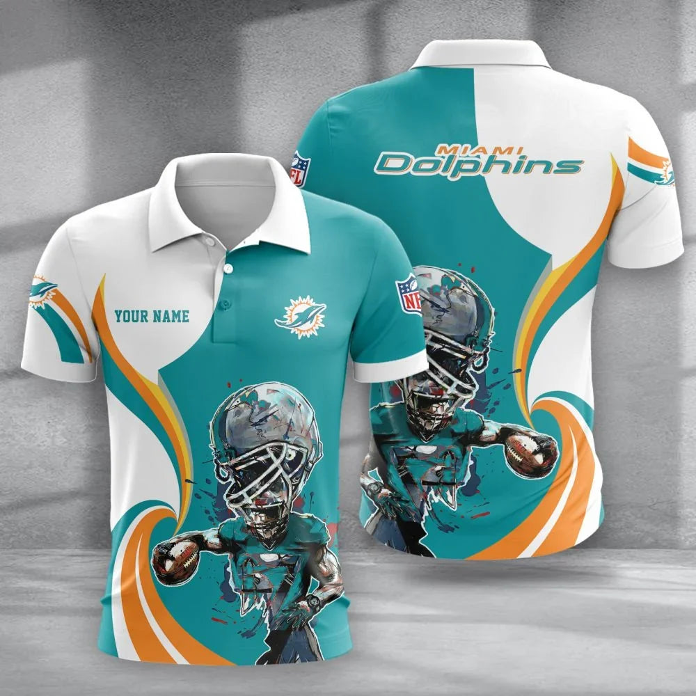 SPECIAL EDITION - NEW CUSTOMIZED NFL19 MDP MIAMI DOLPHINS T-SHIRT, POLO SHIRT, ZIP POLO SHIRT, SWEATSHIRT, HOODIE & ZIP HOODIE