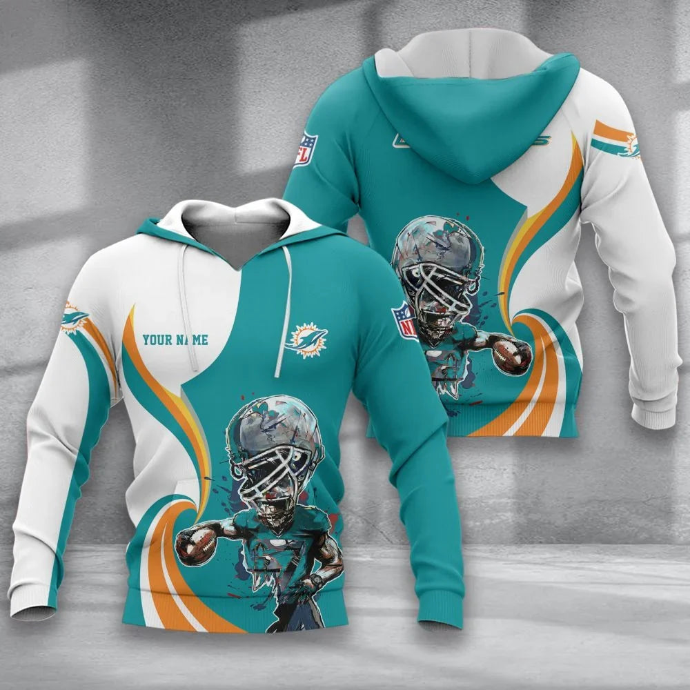 SPECIAL EDITION - NEW CUSTOMIZED NFL19 MDP MIAMI DOLPHINS T-SHIRT, POLO SHIRT, ZIP POLO SHIRT, SWEATSHIRT, HOODIE & ZIP HOODIE