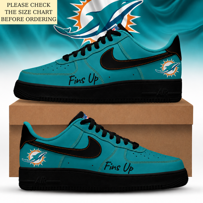 HOT DEAL - NEW CUSTOMIZED NFL19 MDP MIAMI DOLPHINS AF1 SHOES