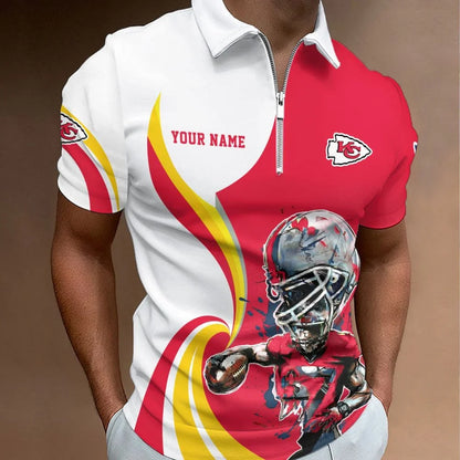 SPECIAL EDITION - NEW CUSTOMIZED NFL01 KCC KANSAS CITY CHIEFS T-SHIRT, POLO SHIRT, ZIP POLO SHIRT, SWEATSHIRT, HOODIE & ZIP HOODIE