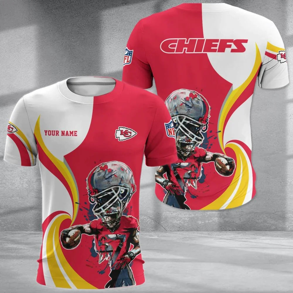 SPECIAL EDITION - NEW CUSTOMIZED NFL01 KCC KANSAS CITY CHIEFS T-SHIRT, POLO SHIRT, ZIP POLO SHIRT, SWEATSHIRT, HOODIE & ZIP HOODIE