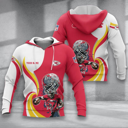 SPECIAL EDITION - NEW CUSTOMIZED NFL01 KCC KANSAS CITY CHIEFS T-SHIRT, POLO SHIRT, ZIP POLO SHIRT, SWEATSHIRT, HOODIE & ZIP HOODIE