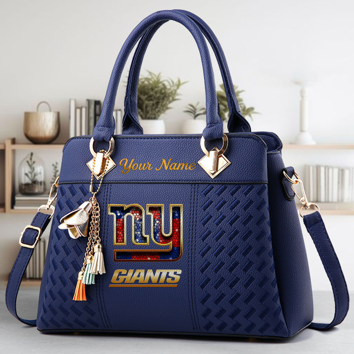 LIMITED EDITION - NEW CUSTOMIZED NFL32 NYG NEW YORK GIANTS LUXURY HANDBAG IN MULTIPLE COLORS
