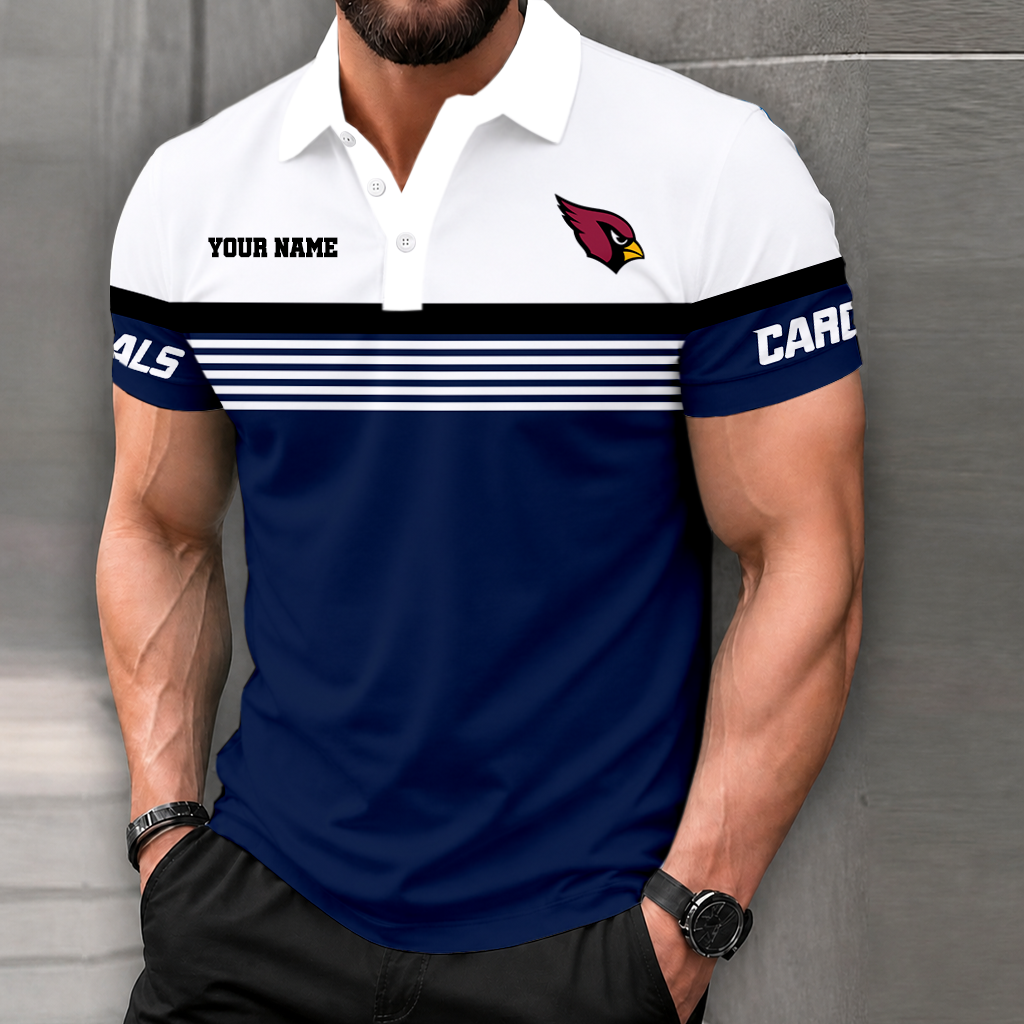 FINAL SALE - NEW CUSTOMIZED NFL20 ARC ARIZONA CARDINALS POLO SHIRT