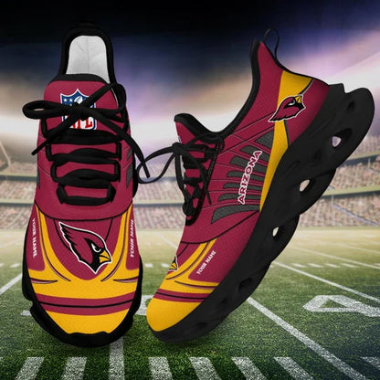 SPECIAL EDITION - NEW CUSTOMIZED NFL20 ARC ARIZONA CARDINALS UNISEX MAX SOUL SHOES