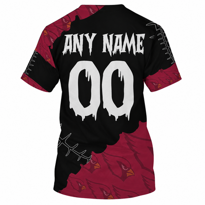 SPECIAL EDITION - NEW CUSTOMIZED NFL20 ARC ARIZONA CARDINALS HALLOWEEN SKULL APPAREL FOR FANS