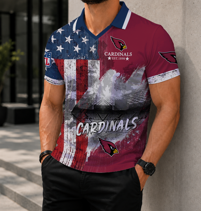 FINAL SALE - NEW CUSTOMIZED NFL20 ARC ARIZONA CARDINALS POLO SHIRT