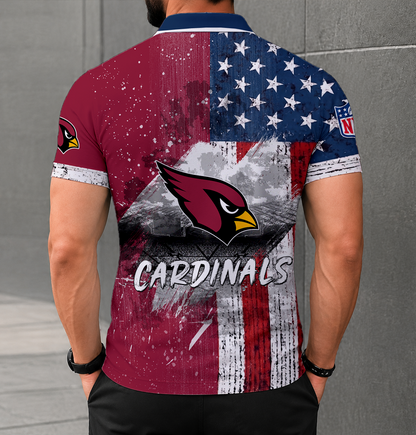 FINAL SALE - NEW CUSTOMIZED NFL20 ARC ARIZONA CARDINALS POLO SHIRT