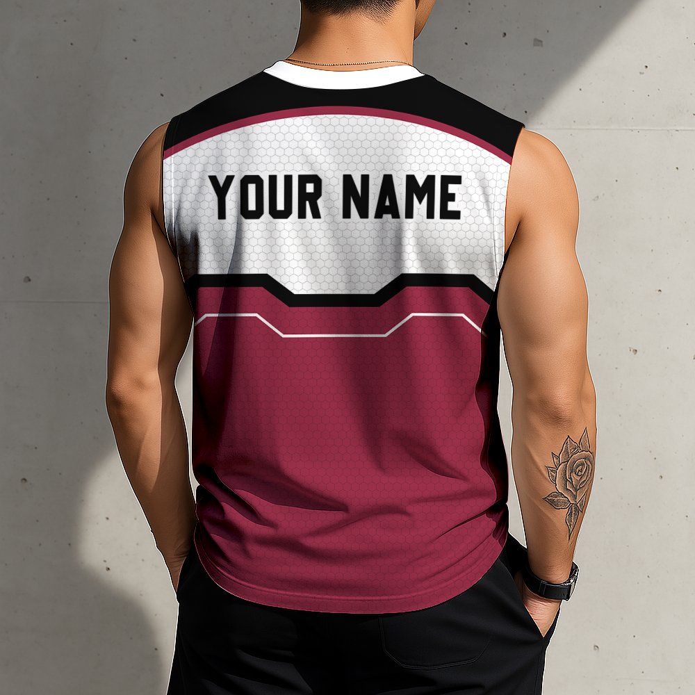 FINAL SALE - NEW CUSTOMIZED NFL20 ARC ARIZONA CARDINALS MEN'S GYM SHIRT